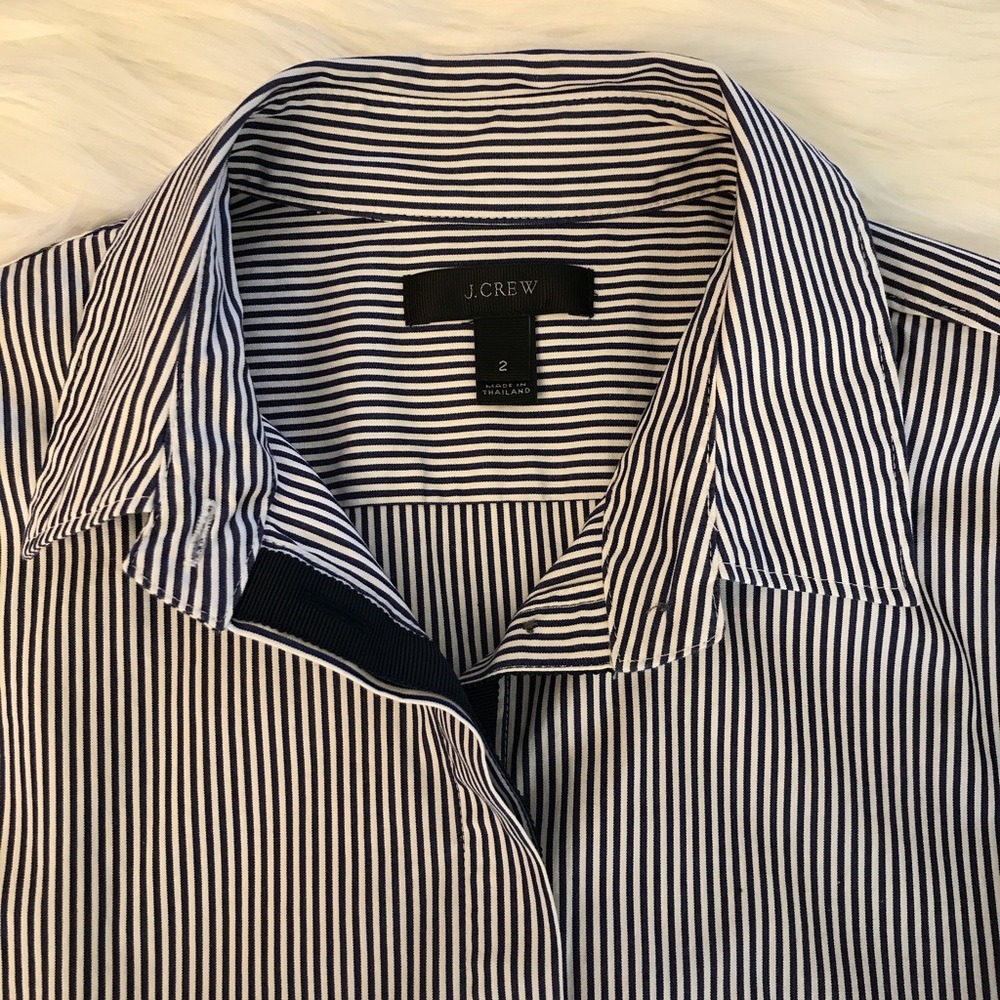 J Crew long sleeve striped polo dress Size 2